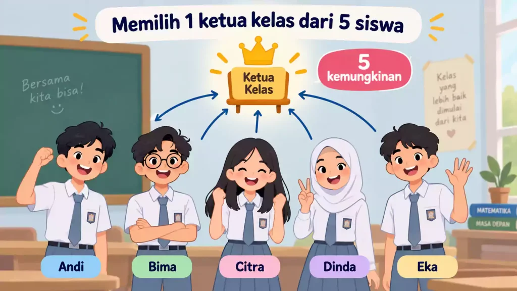 ilustrasi memilih ketua kelas